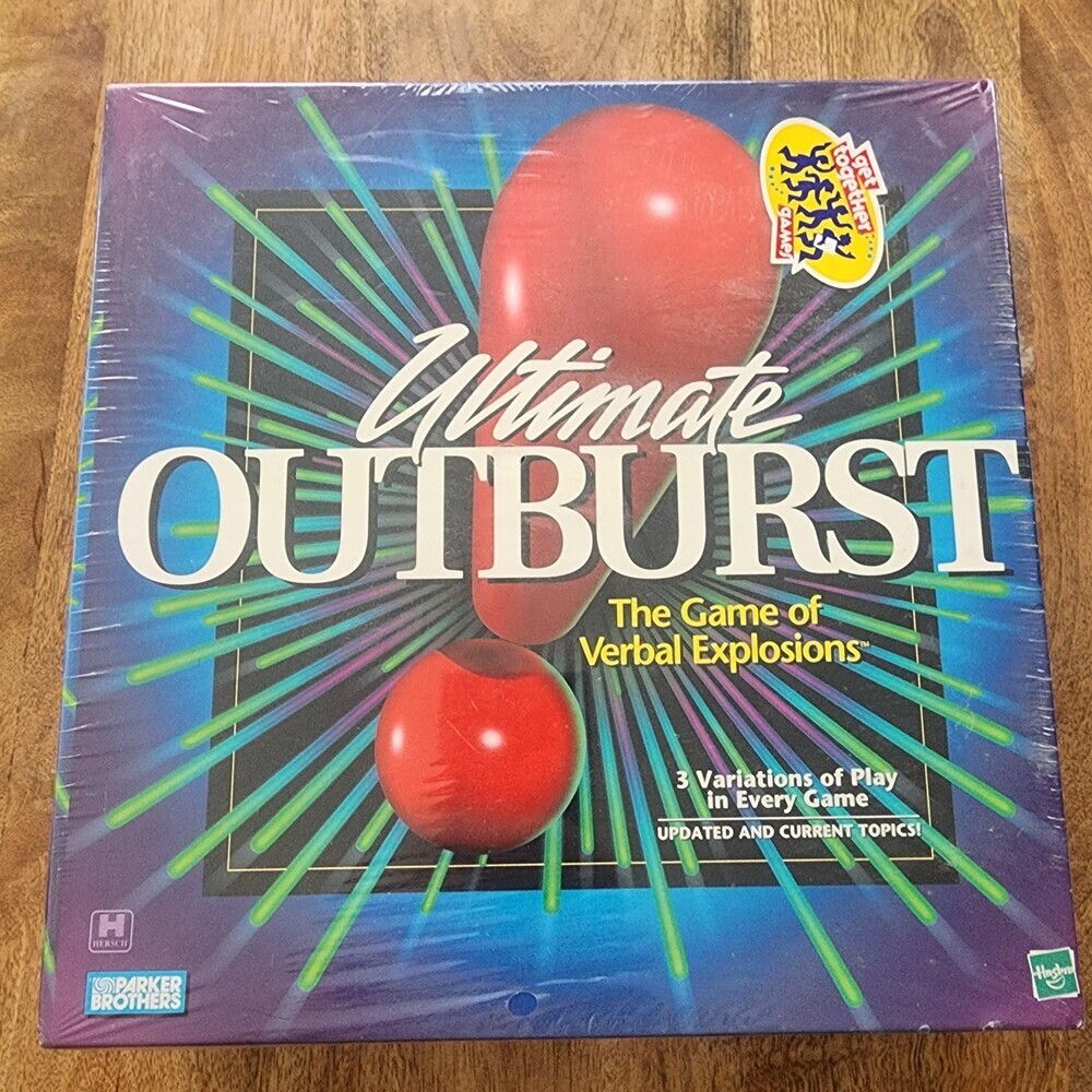 Vintage Parker Brothers Ultimate Outburst Party Board Game 1999 New Sealed USA